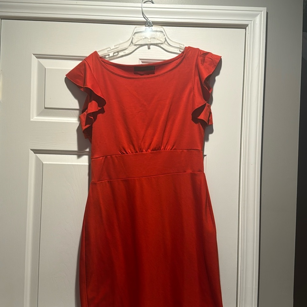 Orange dress size medium